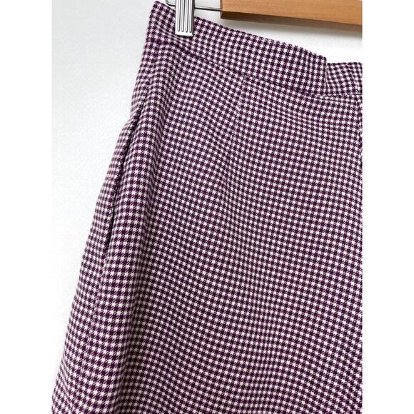 Bette & Court Skort Purple Plaid Pattern Womens 12 - Picture 6 of 10